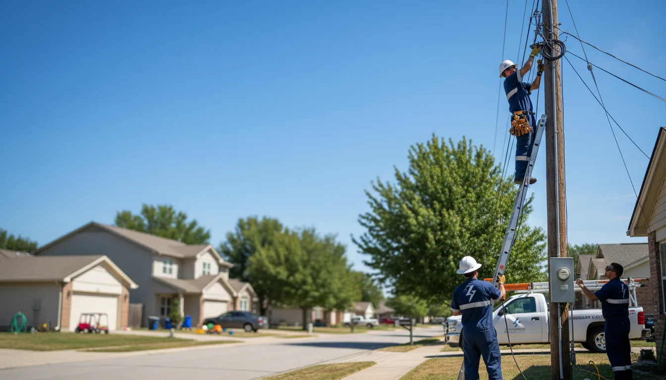 Residential electrician providing installation services in Springdale, AR